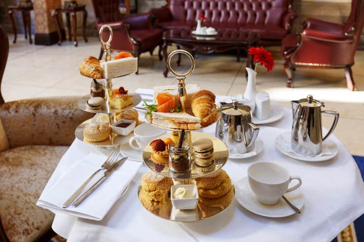 Afternoon tea at Kilronan Castle in County Roscommon