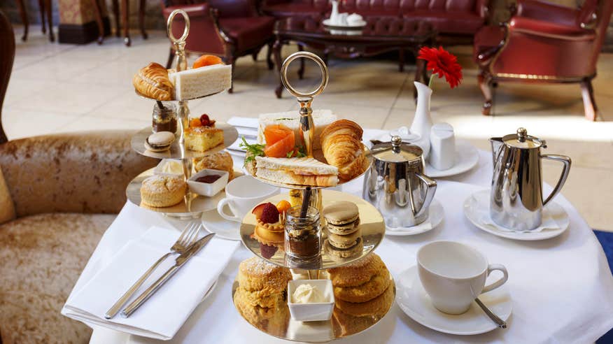 Afternoon tea at Kilronan Castle in County Roscommon