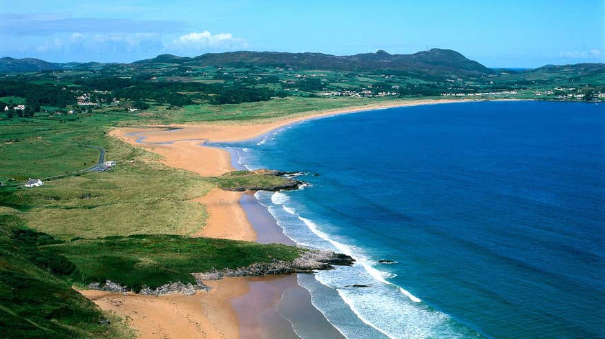 View of the beaches at Portsalon County Donegal