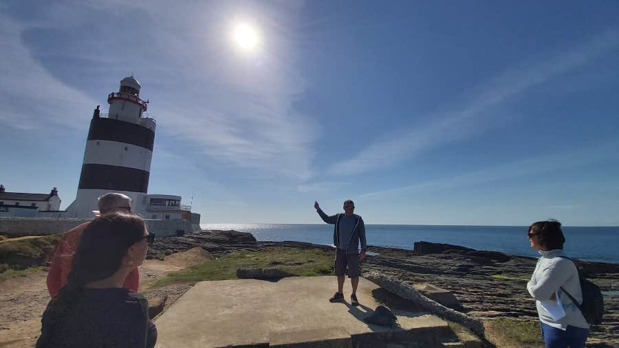 Tour group at the Hook Lighthouse