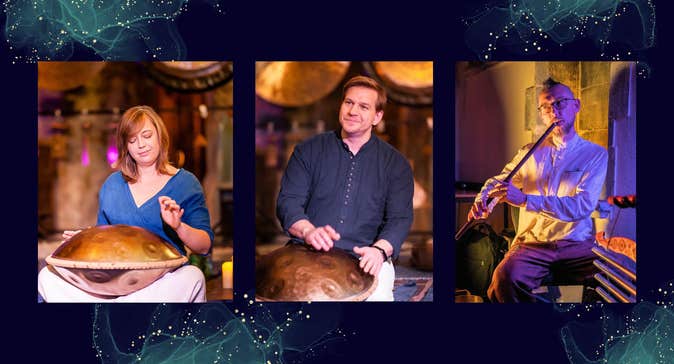 Live sound bath concert featuring gongs, singing bowls, handpan and flute. A calm, immersive listening experience in Leitrim Village. Experience music like never before.