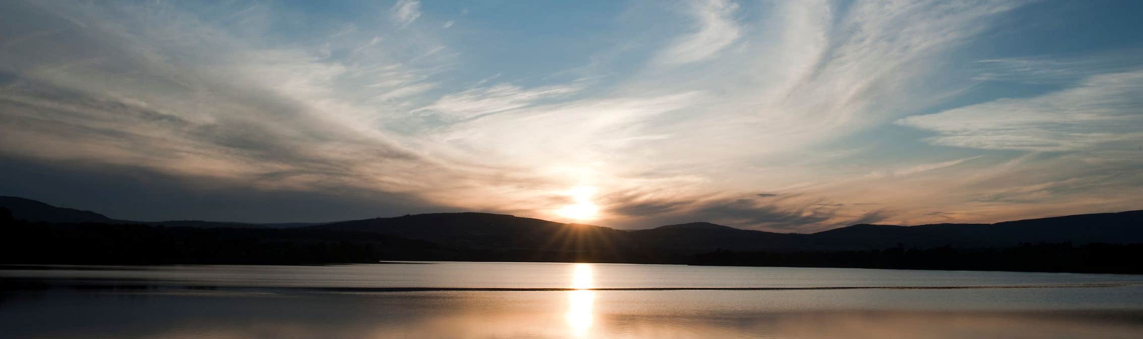 Image of the sunsetting in Roundwood in County Wicklow
