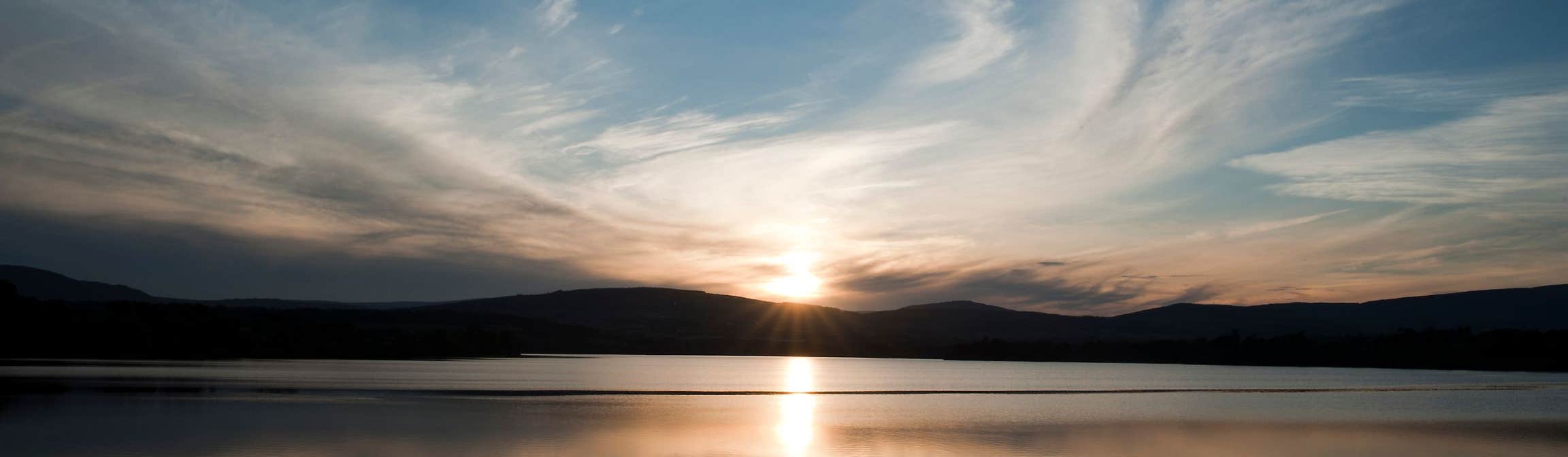 Image of the sunsetting in Roundwood in County Wicklow