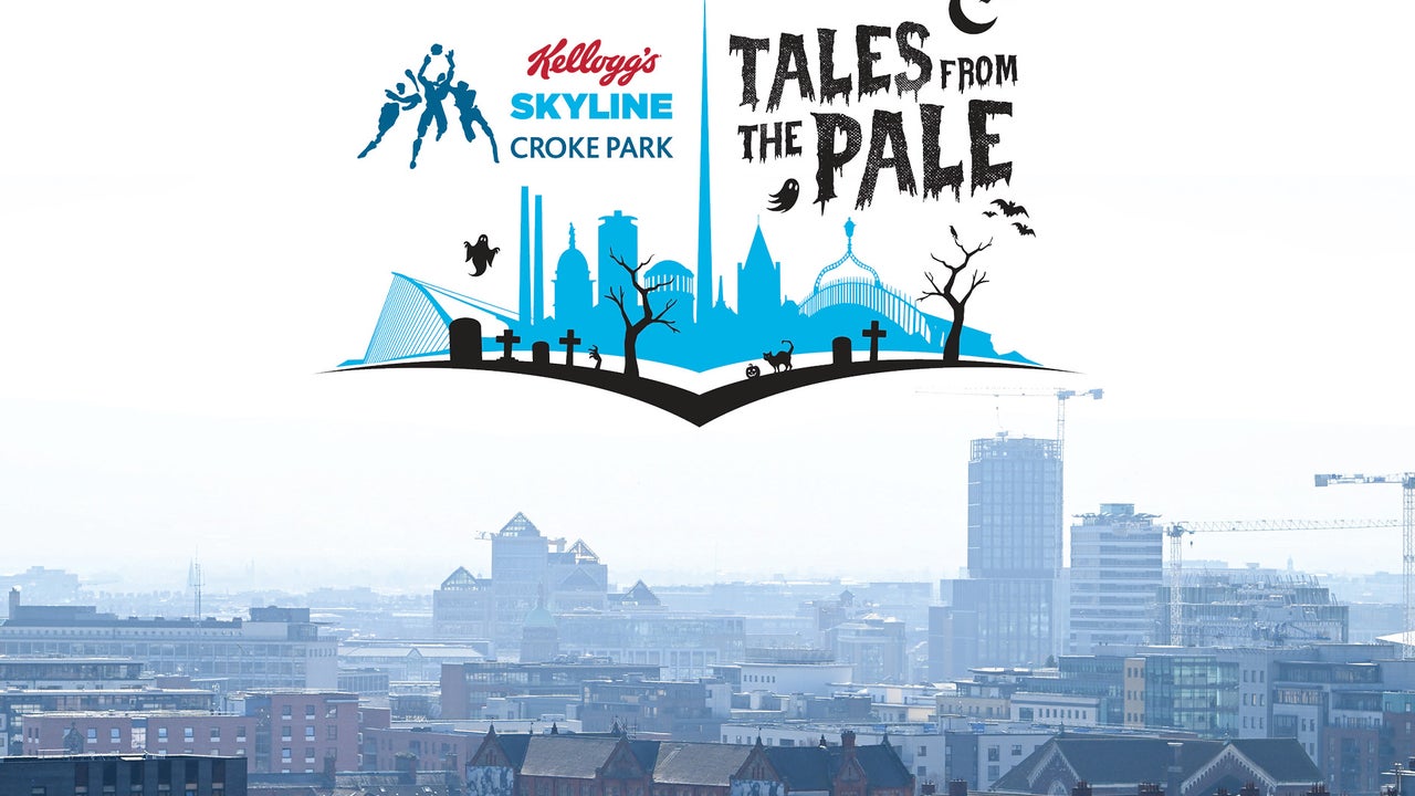 'Tales from the Pale' at Croke Park - view over the skyline of Dublin city on a hazy day