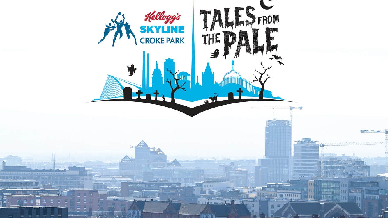 'Tales from the Pale' at Croke Park - view over the skyline of Dublin city on a hazy day