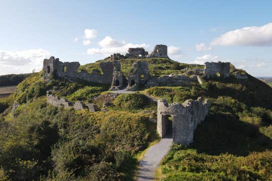Aerial view of the Rock of Dunamase, County Laois