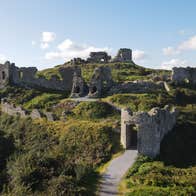 Aerial view of the Rock of Dunamase, County Laois
