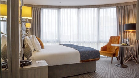 Bedroom with seating area