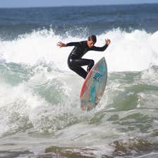 Surfer in Louisburgh in County Mayo