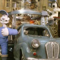 Wallace and Gromit animated characters as pest control agents in car in film The Curse of the Were Rabbit at a special 20th anniversary Bank Holiday screening at Siamsa Tíre Tralee
