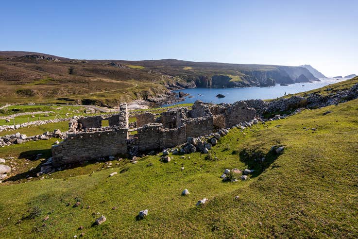 Ruins on the Glencolmcille Loop in Donegal