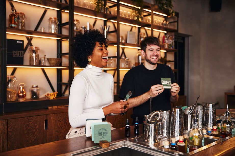 Have fun with the Cocktail Workshop Experience at Roe and Co Distillery. 