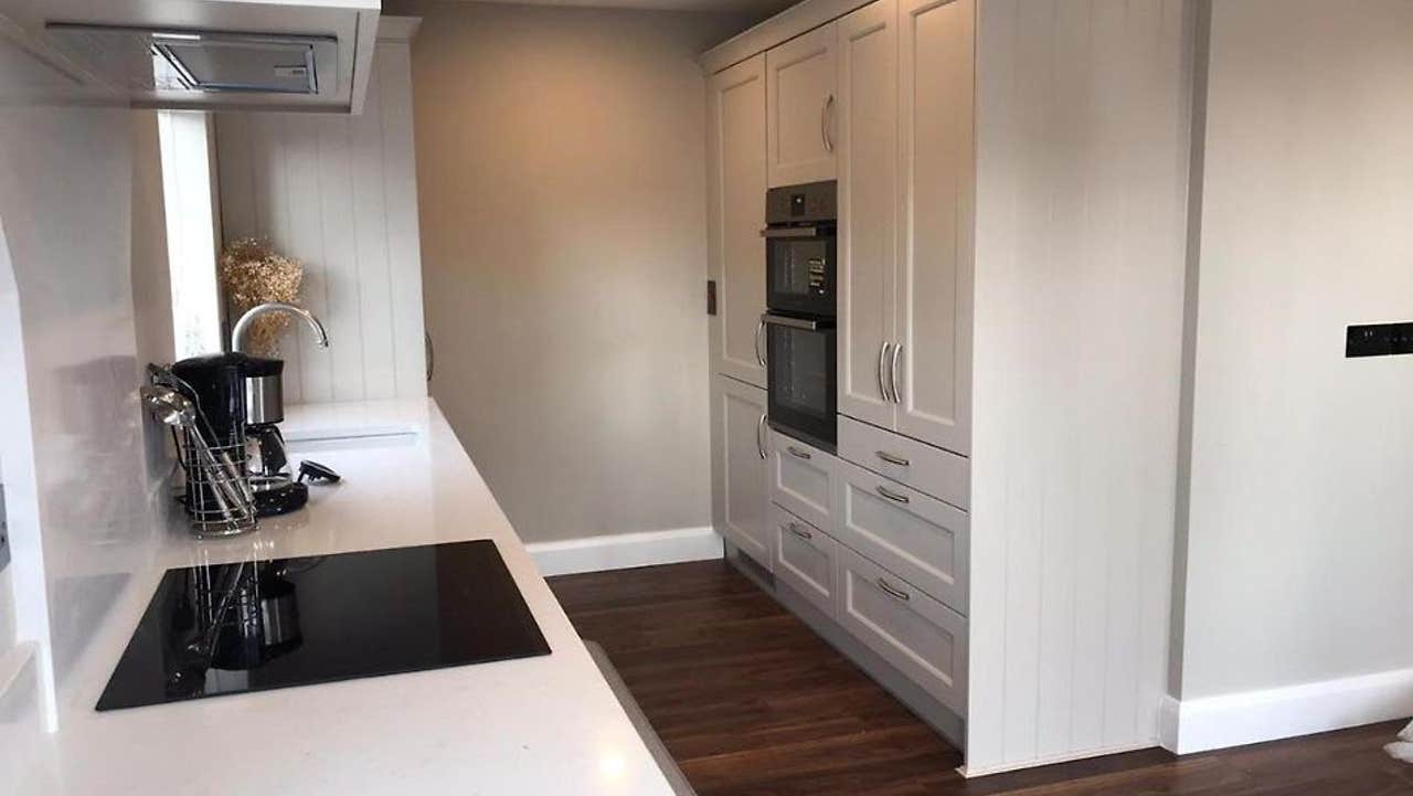 View of kitchen area
