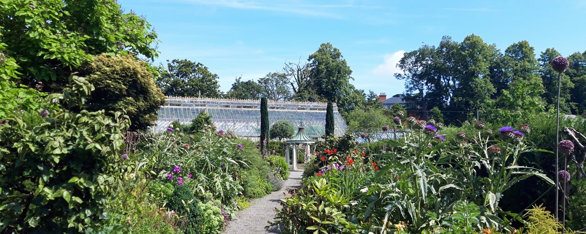 The walled garden at Farmleigh House