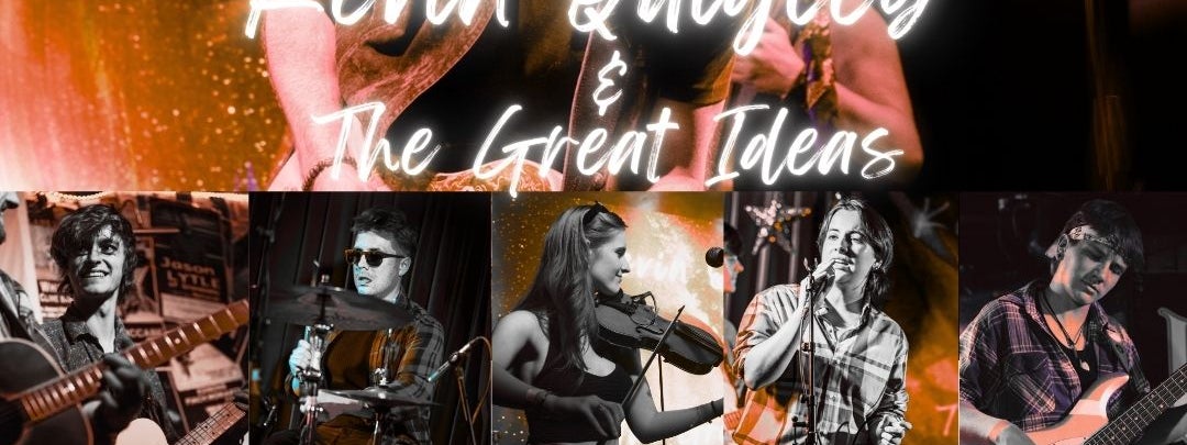 Poster - Cover art for the show with images of musicians playing mostly guitars.