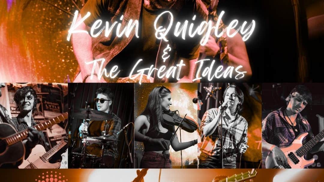 Poster - Cover art for the show with images of musicians playing mostly guitars.