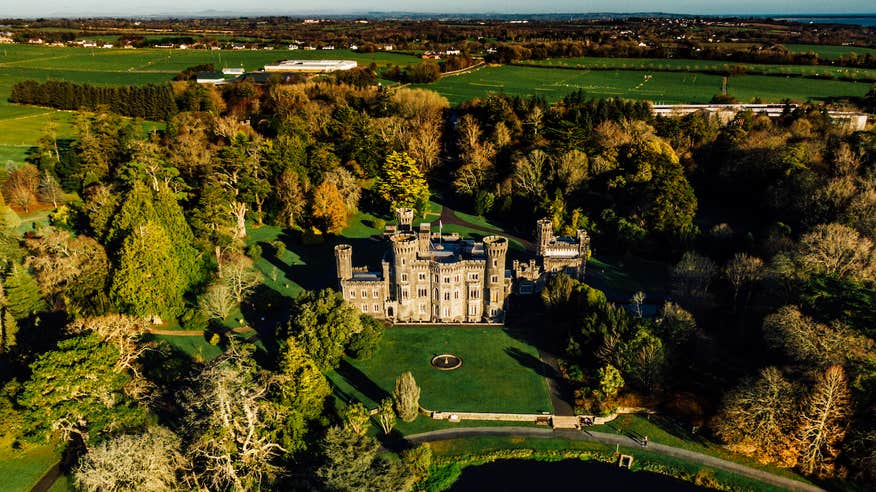 Aerial view of Johnstown Castle Estate in Co Wexford