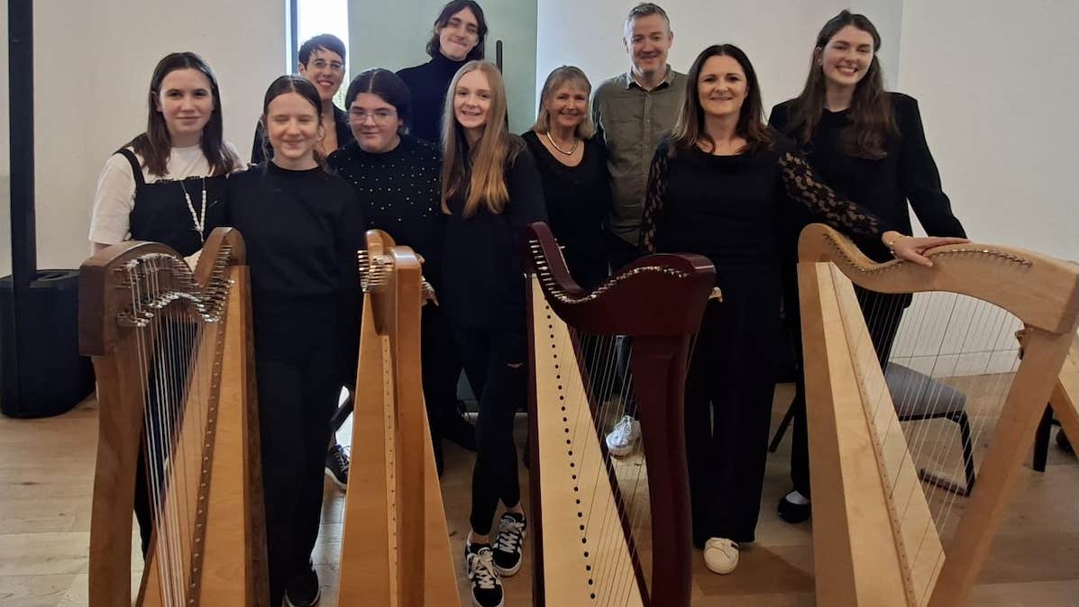 Irish Institute of Music & Song's Harp Ensemble