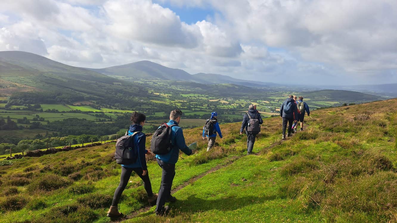 Walking on the Blackstairs Mountains during the Carlow Walking Festival