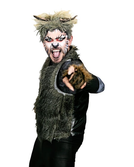 Actor Johnny Ward as The Wolf in Little Red & The Big Bad Wolf at The Civic Theatre this Halloween