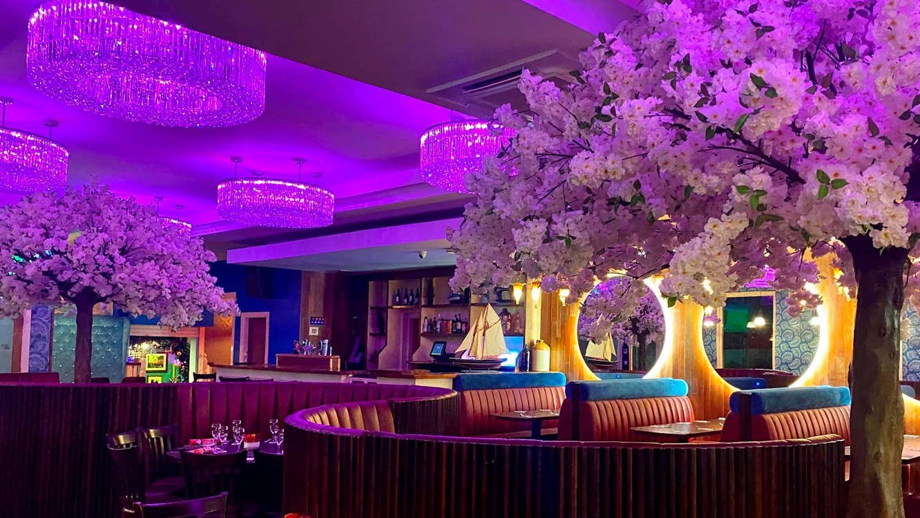 An interior view of the seating area at The Anchor Restaurant at The Talbot Hotel
