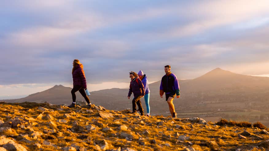 People hiking with Hilltoptreks, Co Dublin