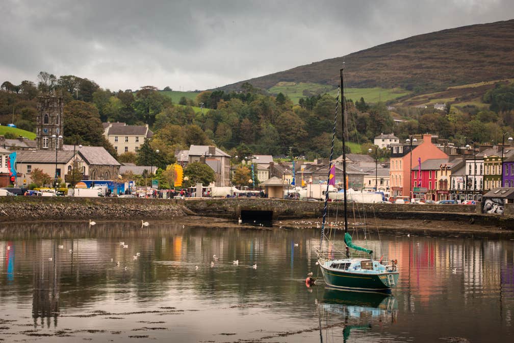 A small boat in the harbour in Bantry in County Cork