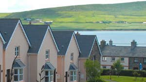 Outside view of Dingle Marina Cottages