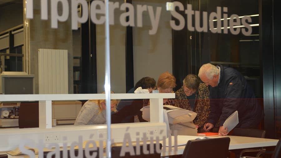 Looking through the records at Tipperary Studies Thurles County Tipperary