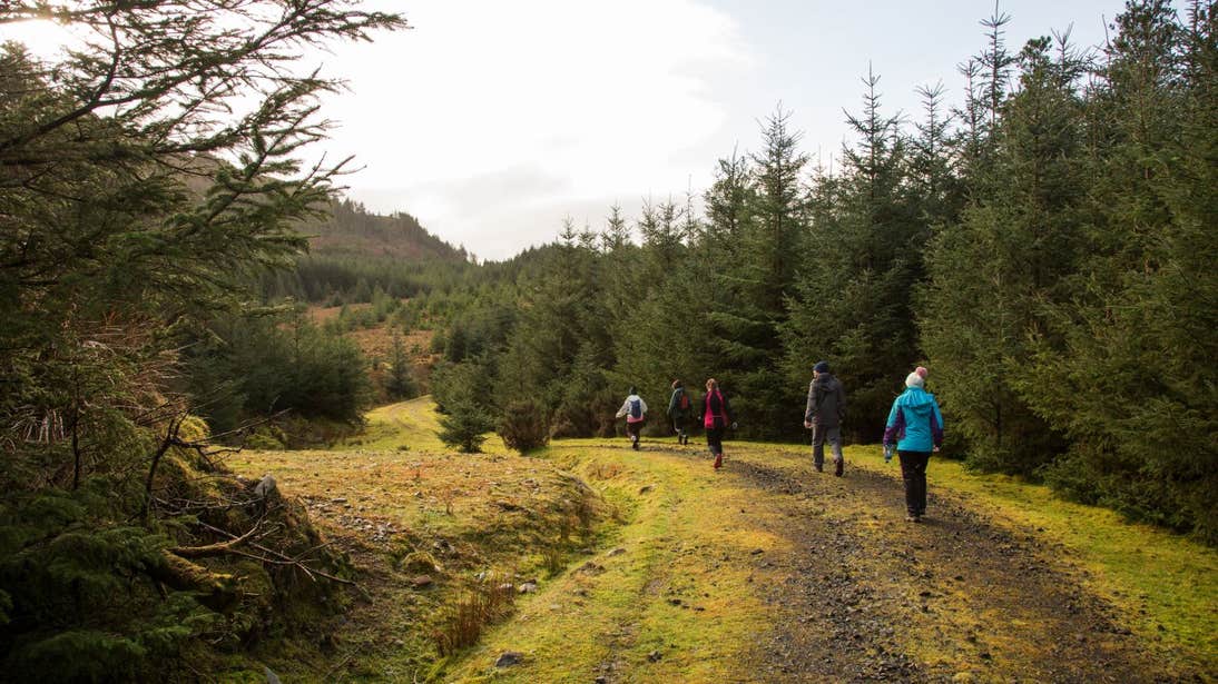 People hiking through Wild Nephin Ballycroy National Park in Mayo