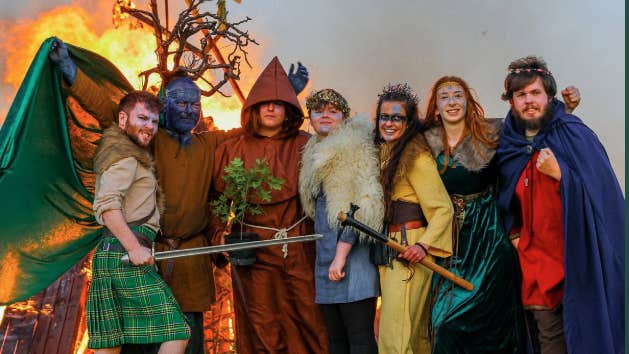 Wander through the scary, creepy and really eerie Samhain Haunted Maze at Knights & Conquests, where the fey hide, werewolves hunt and the Morrigan seals your fate