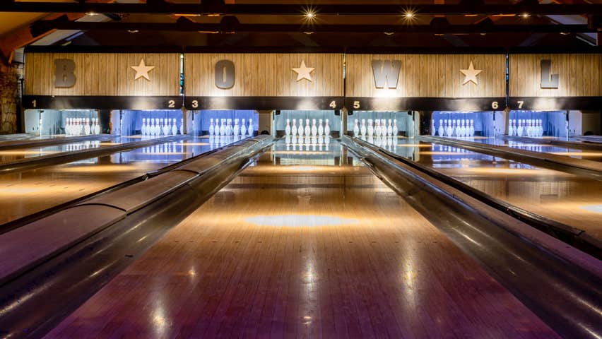 Bowling lanes at The Mardyke Entertainment Complex Cork City
