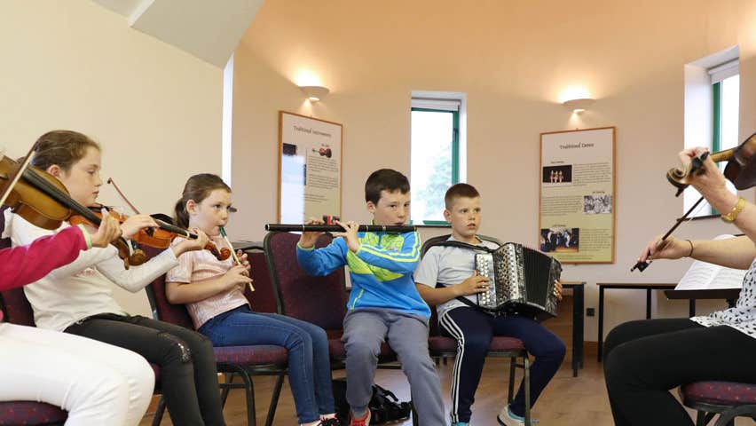 Music session at The Coleman Irish Music Centre Gurteen County Sligo