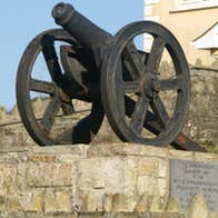 A memorial cannon near Ballinamuck