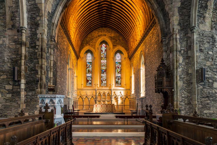 The interior of St Brigid's Cathedral.