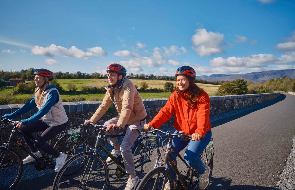 People cycling the Waterford Greenway in Co Waterford