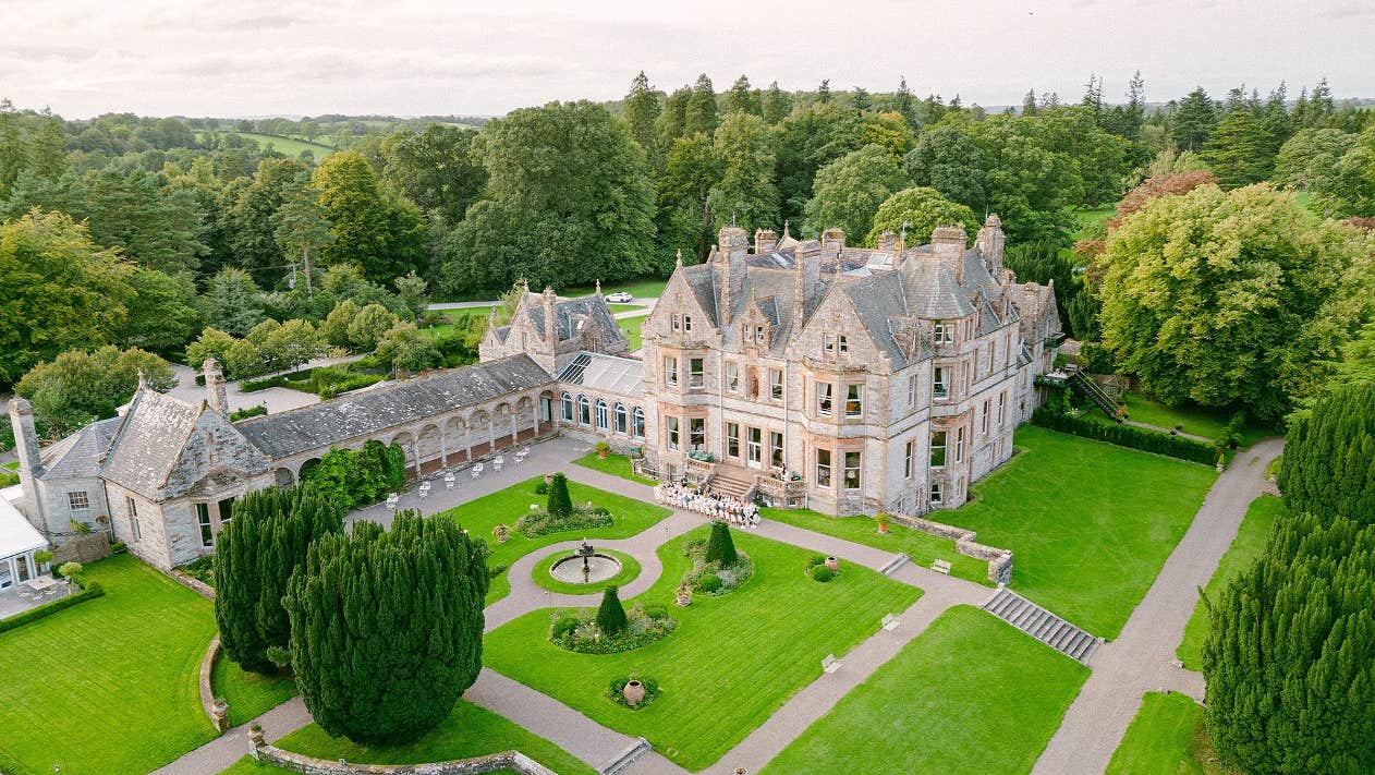 View of Castle and gardens