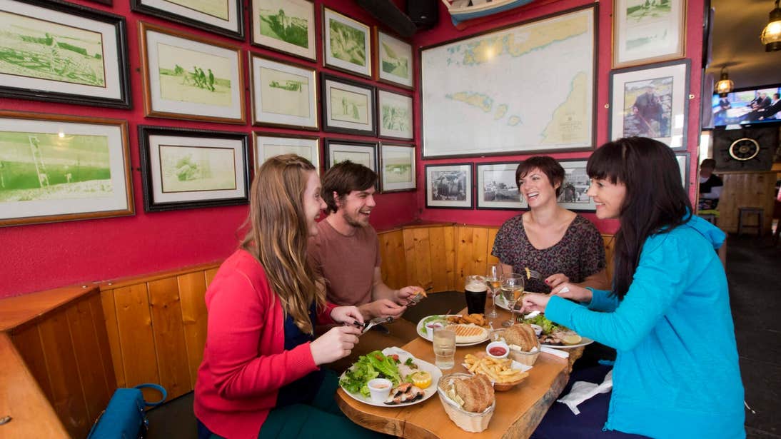 Dinner with friends in Galway City
