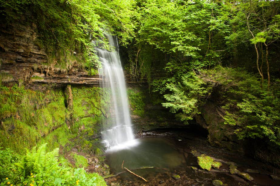 Glencar Waterfall in Formoyle, County Leitrim