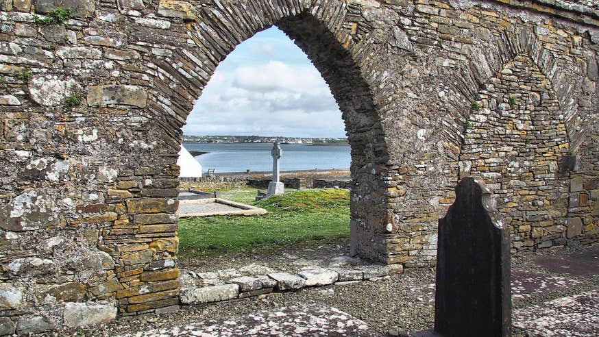 Monastic ruins on Scattery Island in County Clare