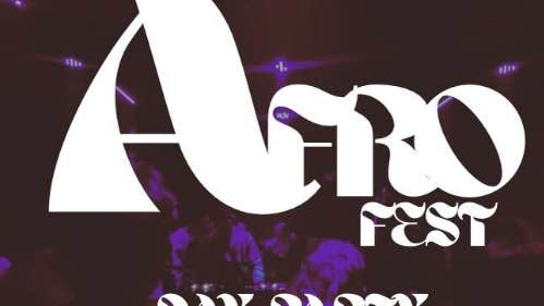 Poster for Afro fest is an Afro beat event