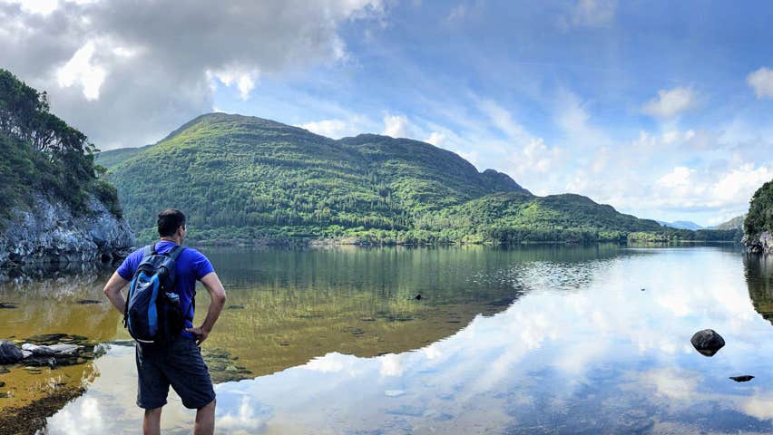 Beyond the Glass 5 Day Hiker Tour view of mountain and lake
