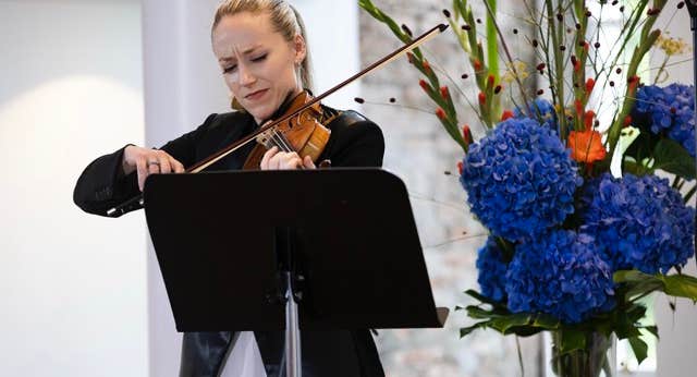 Aoife Ní Bhriain performing in the Parade Tower at Kilkenny Castle in 2025