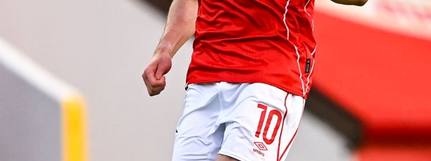 Kian Leavy who recently received Irish International call-up featuring for the Saints!