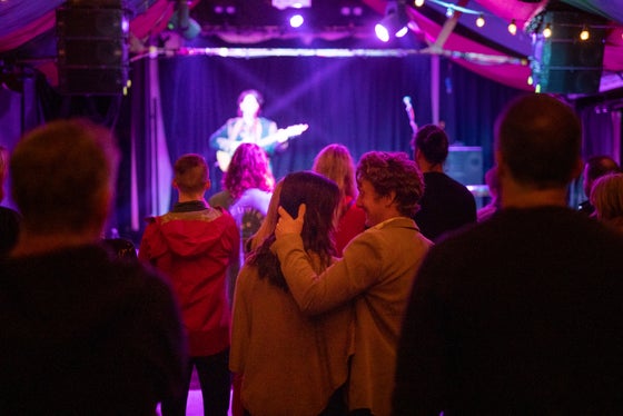 People at a show in The Grand Social in Dublin city