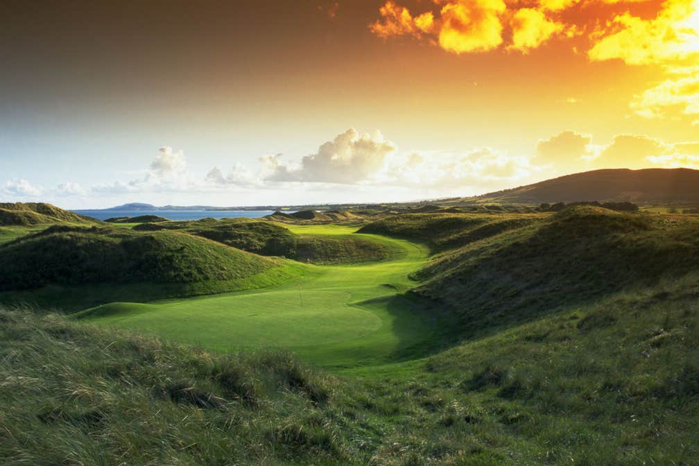 Image of the golf course in Brittas Bay in County Wicklow