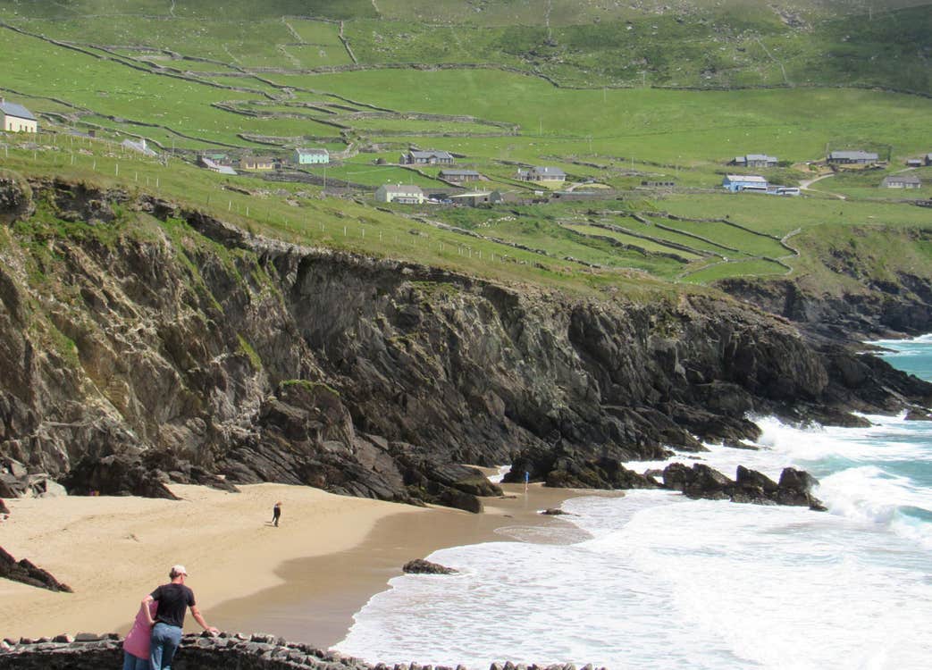 View of Coumeenoole Beach on the Dingle Peninsula