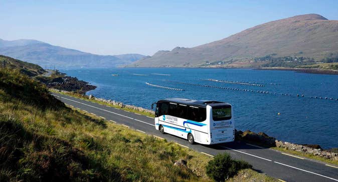 Tour bus in County Galway.