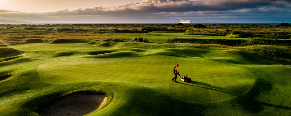 View towards Dublin Bay at The Royal Dublin Golf Club County Dublin