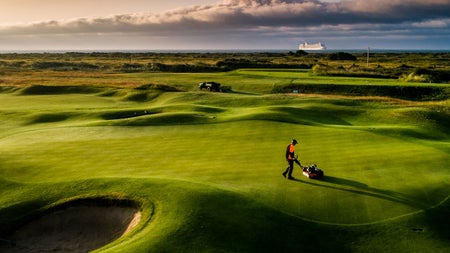 View towards Dublin Bay at The Royal Dublin Golf Club County Dublin